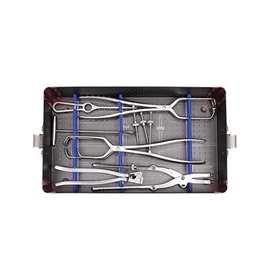 Pelvic reconstrucion plate instrument set